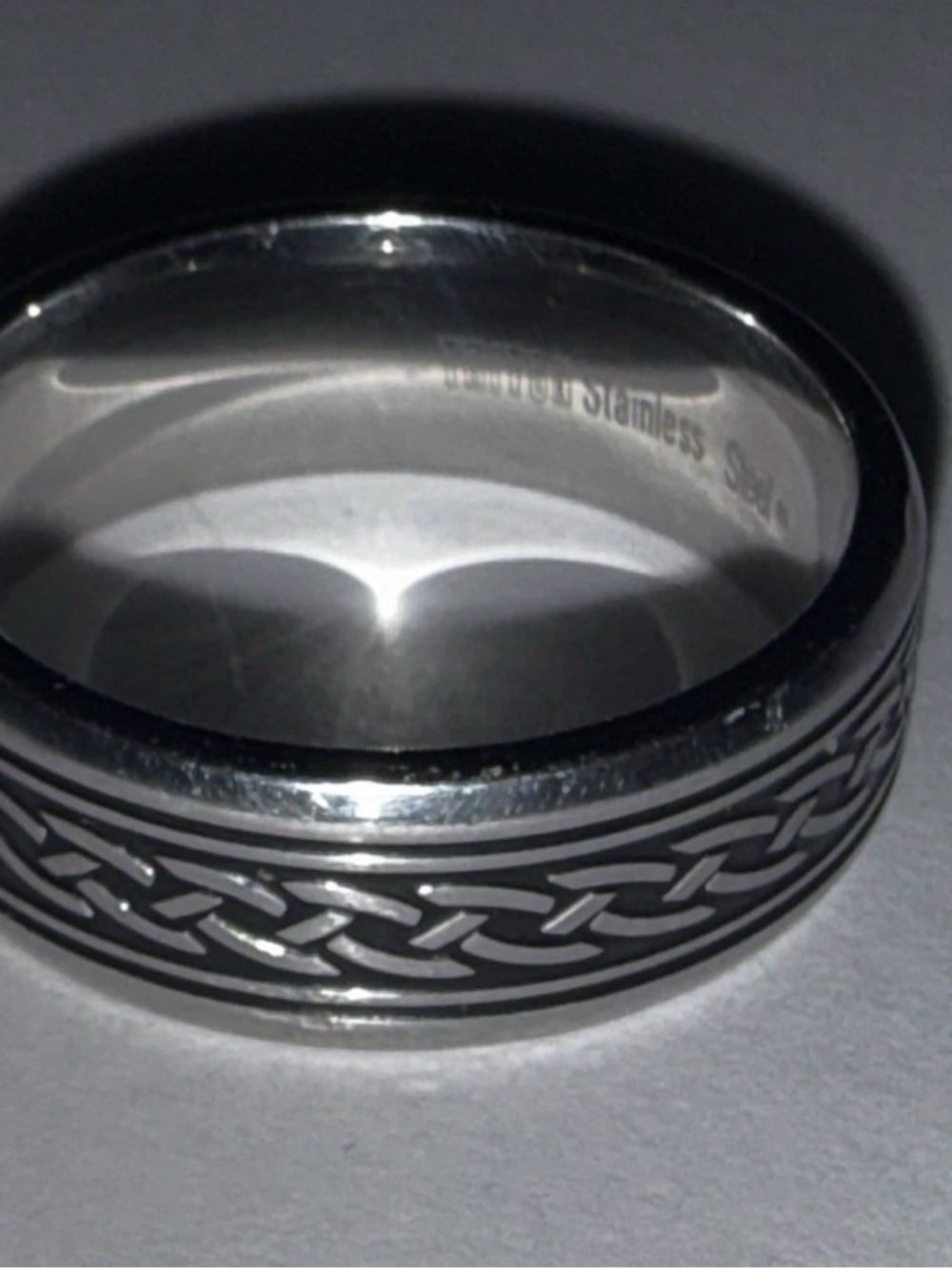 Triton Stainless Steel Size 12 Wedding Band Ring for Men